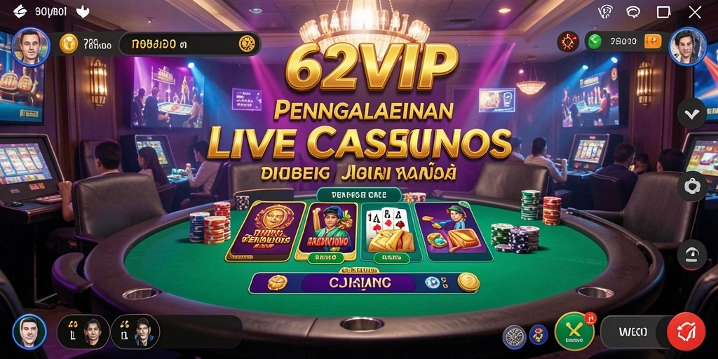 Tampilan gameplay Live Casino di 62VIP yang mengasyikkan.