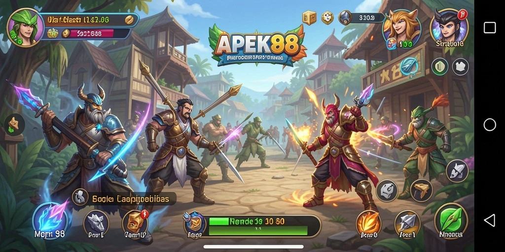 Tampilan gameplay APEK88 yang penuh strategi dan tantangan.