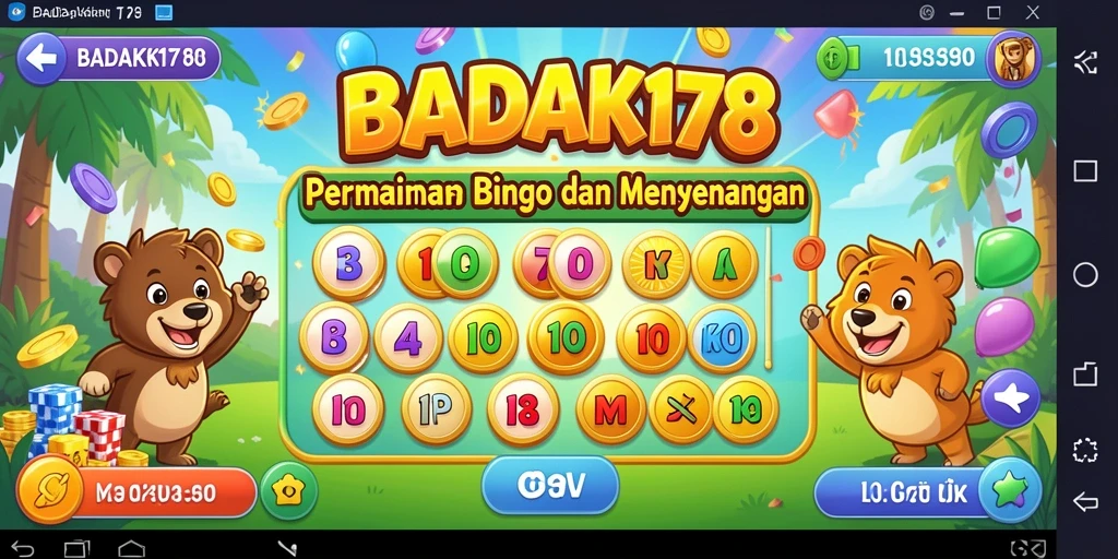 Gameplay seru dalam aplikasi BADAK178 Bingo.