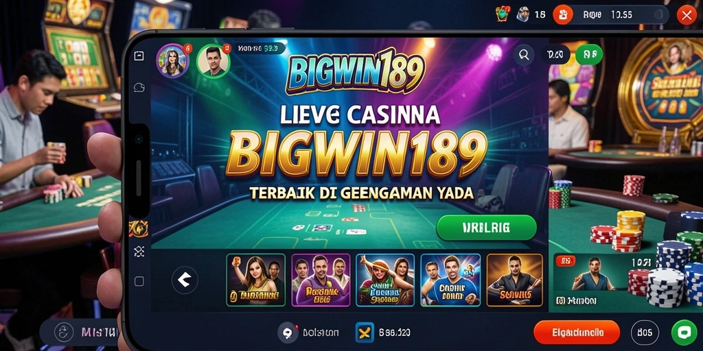 Tampilan gameplay LIVE Casino yang menarik dan interaktif.