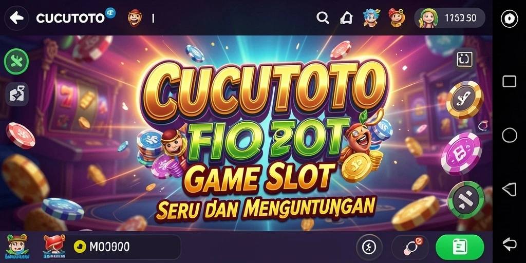 Gameplay Slot seru dalam CUCUTOTO yang menampilkan gulungan berputar.