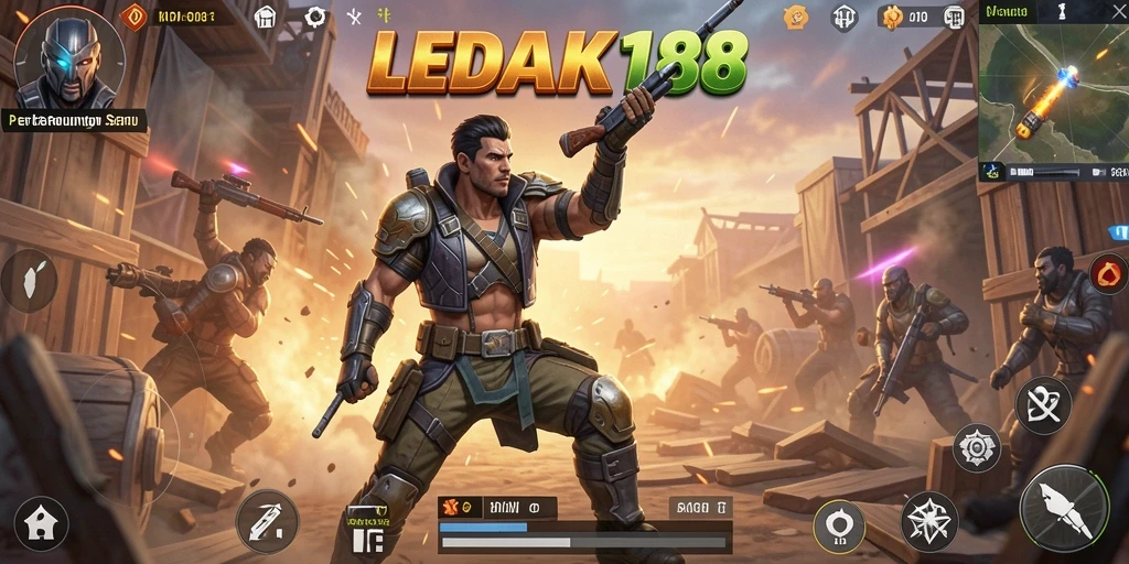 Gameplay LEDAK188 yang mendebarkan dalam pertempuran Battle Royale