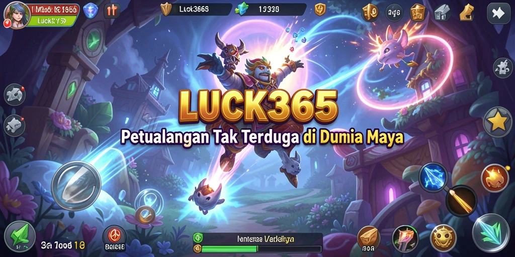 Tampilan imersif gameplay petualangan di LUCK365.