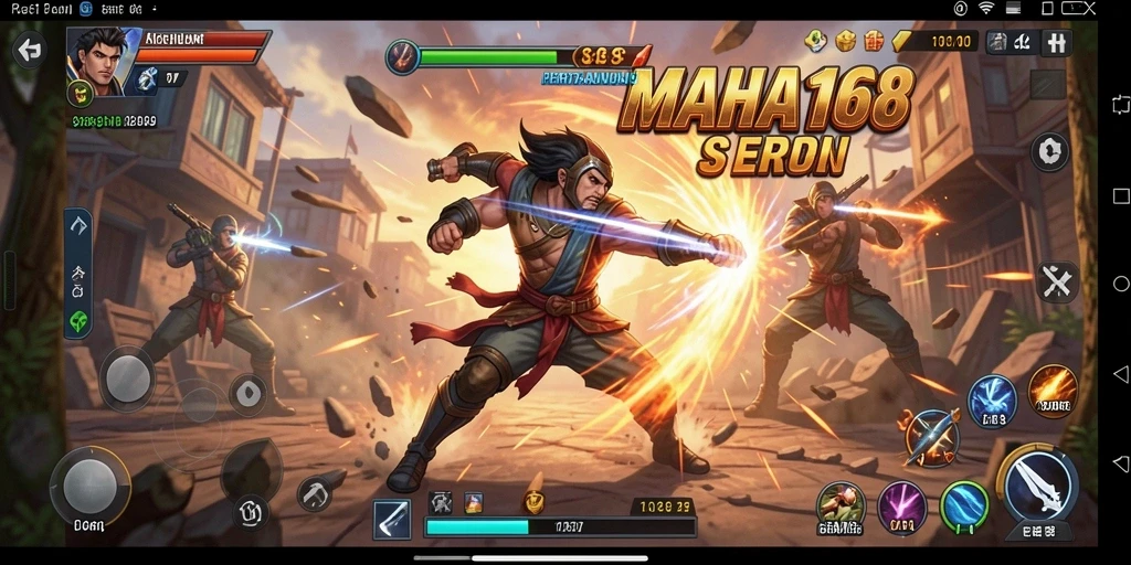 Tangkapan layar gameplay <strong>MAHA168</strong> yang penuh aksi dan tantangan.