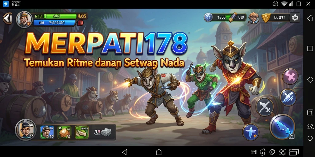 Tampilan gameplay MERPATI178 dengan tantangan musik menarik.