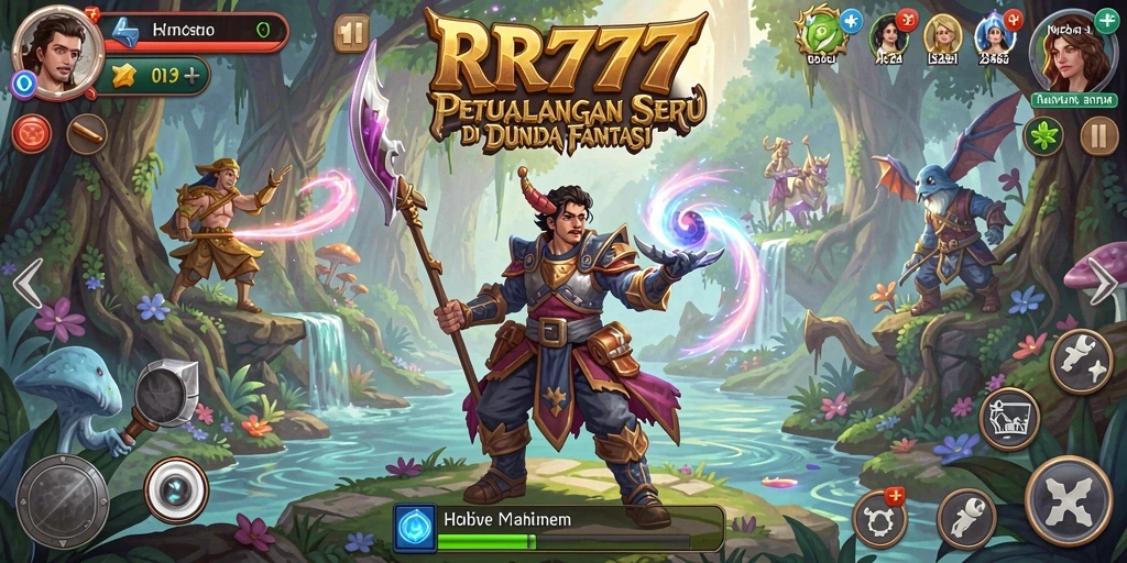 Tangkapan layar dari gameplay RR777 yang menampilkan petualangan RPG yang mendebarkan.