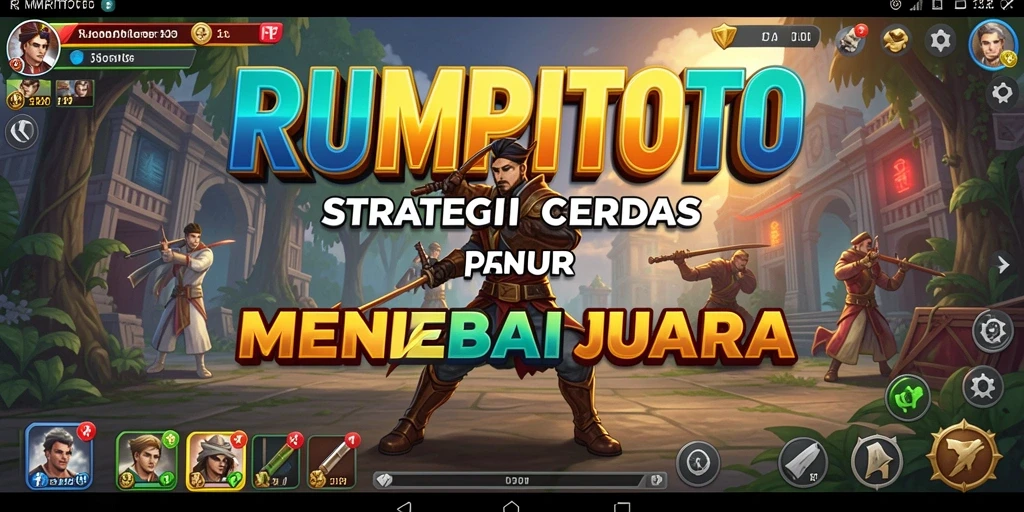 Tampilan gameplay menegangkan dalam RUMPITOTO saat merancang strategi.