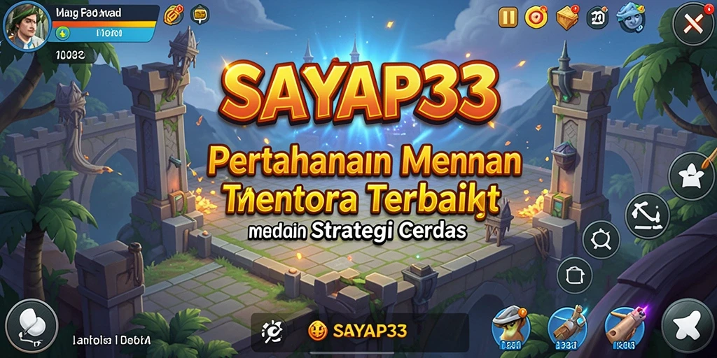 Tampilan grafis indah dalam gameplay Tower Defense SAYAP33.