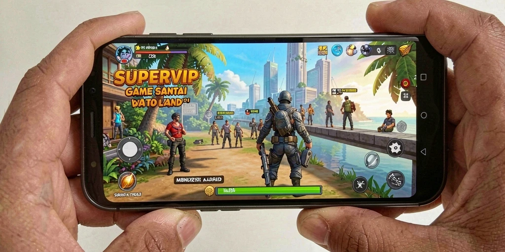 Tampilan aksi menarik dari game Casual SUPERVIP.