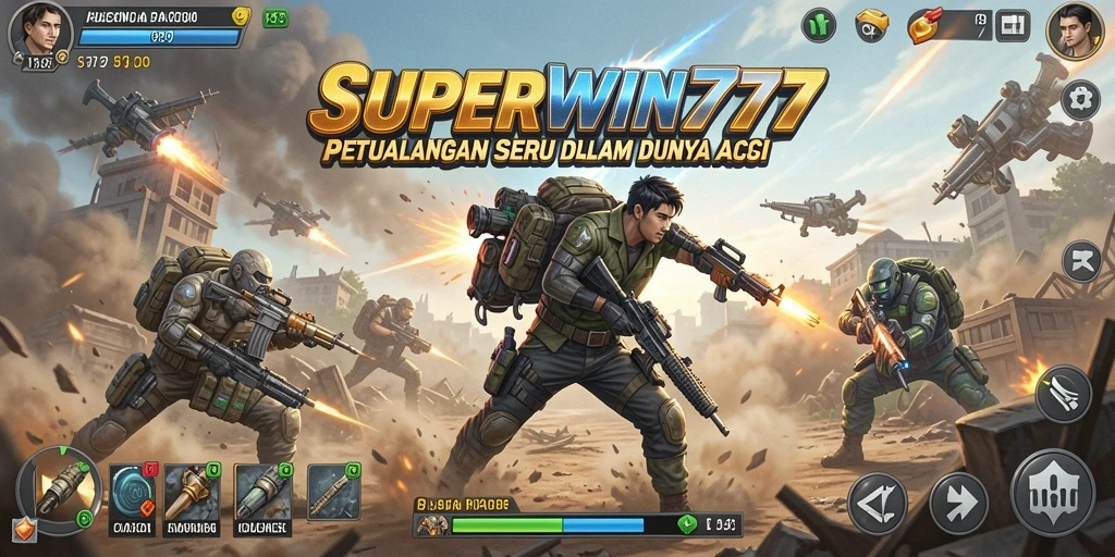 Gameplay seru dengan pertempuran mendebarkan di SUPERWIN777.