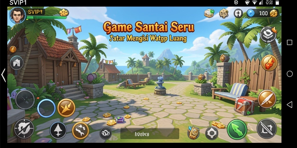 Screenshot gameplay <strong>SVIP1</strong> yang penuh warna dan seru.