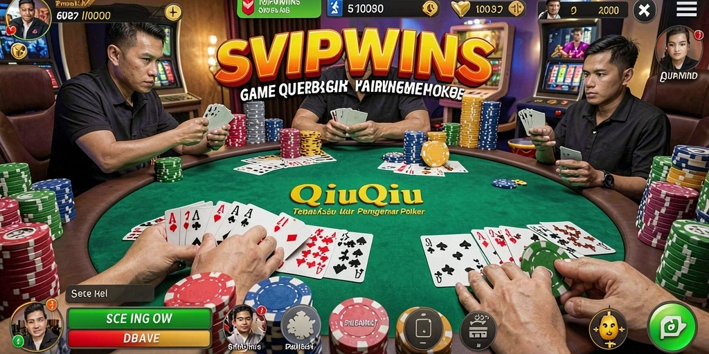 Tampilan gameplay seru dari SVIPWINS, pengalaman QiuQiu yang menantang.
