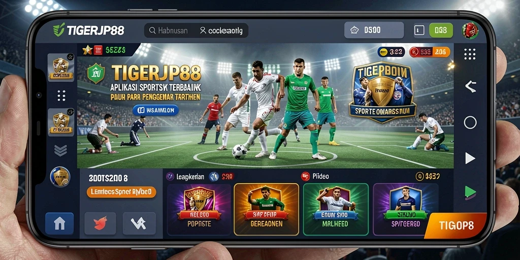 Tampilan gameplay Sportsbook di aplikasi TIGERJP88 yang menarik.