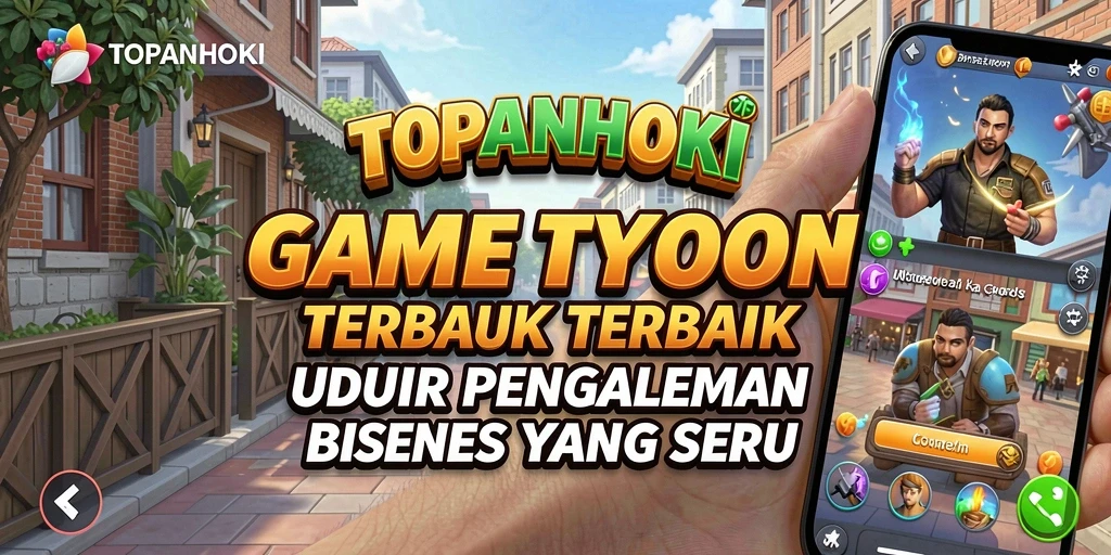 Screenshot gameplay <strong>TOPANHOKI</strong> yang menampilkan manajemen bisnis yang menarik.