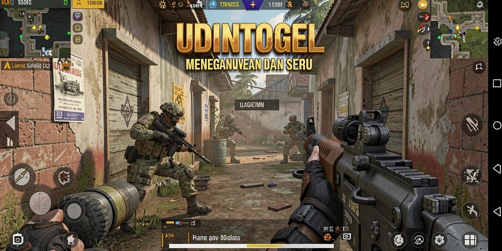 Screenshot gameplay UDINTOGEL yang menunjukkan aksi seru dalam pertempuran.