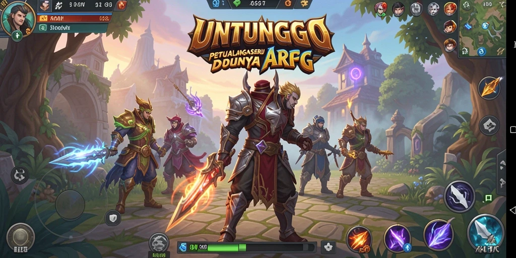 Gameplay seru UNTUNGGO dalam pertarungan ARPG yang menegangkan.