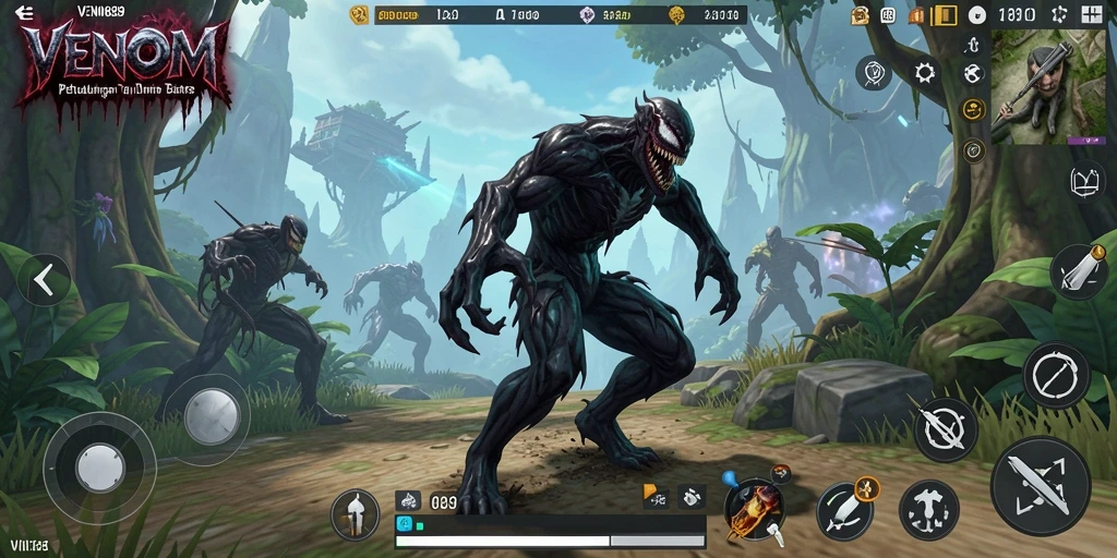 Tampilan gameplay <strong>VENOM889</strong> dalam dunia terbuka yang menakjubkan.